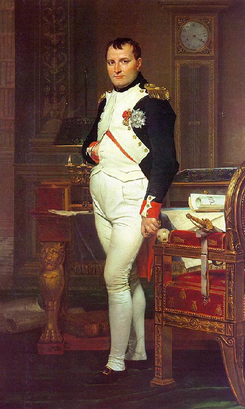 Jacques-Louis  David Napoleon in his Study oil painting image